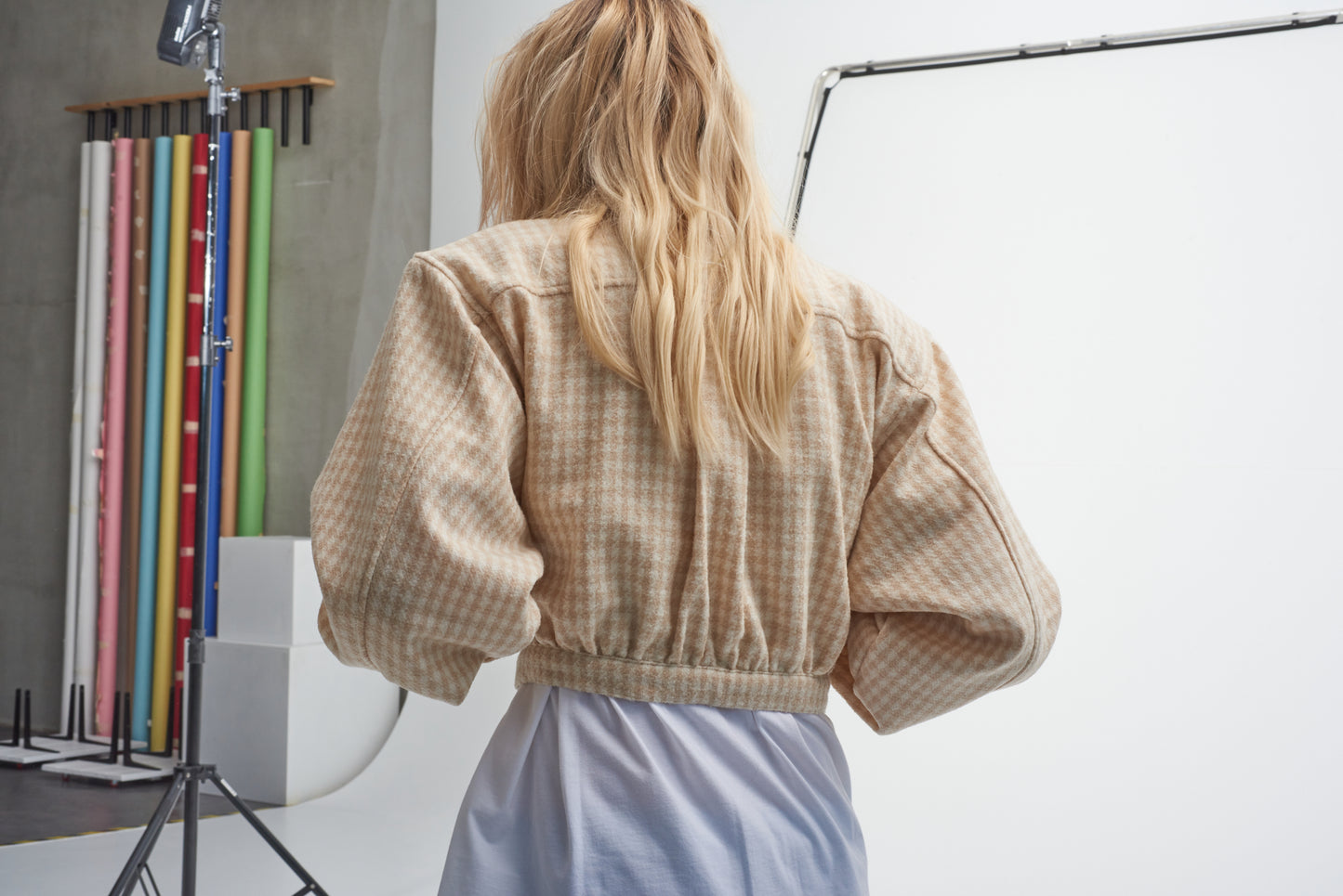 Check Puff Jacket