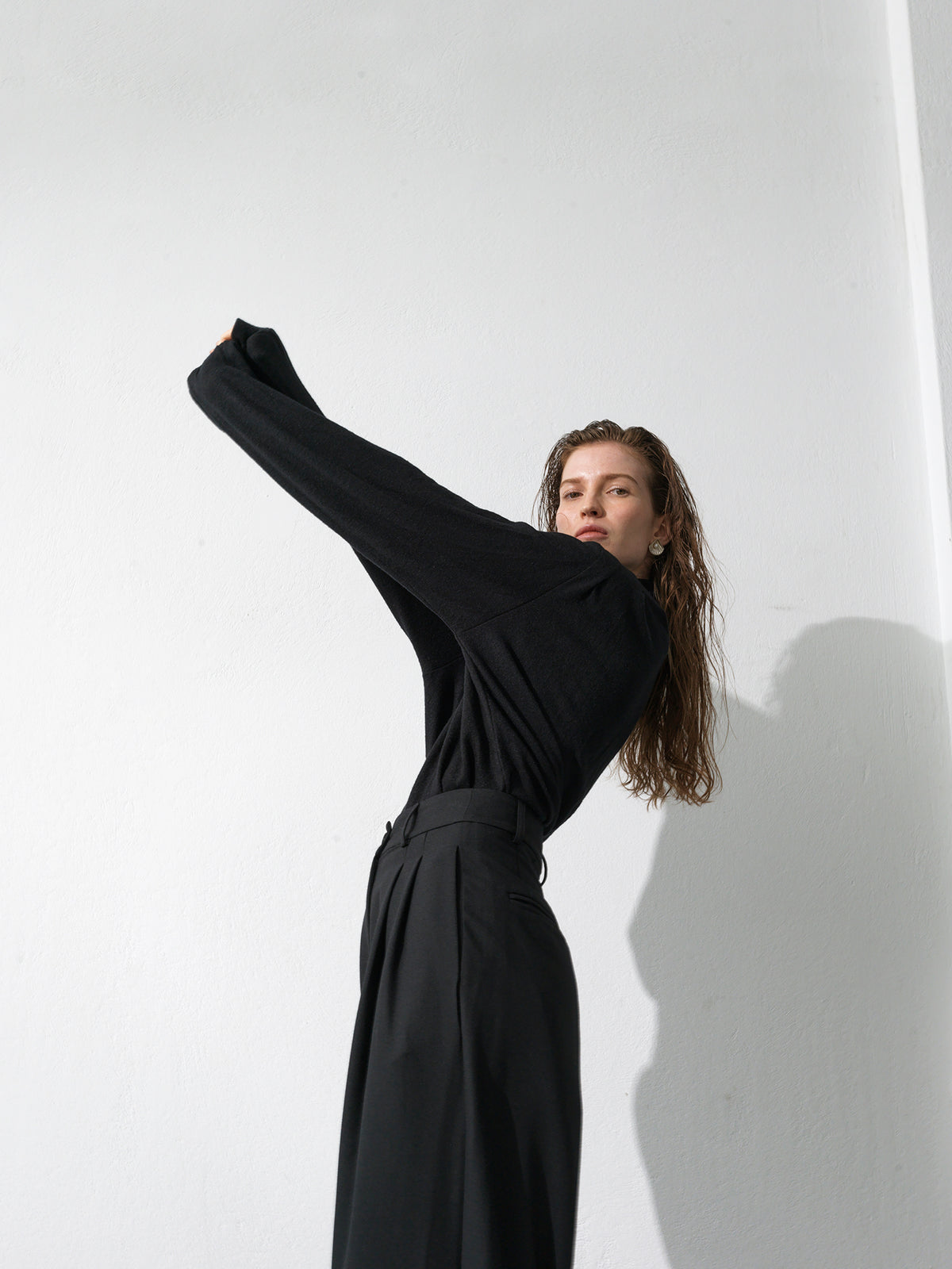 Knit High-Neck .Black