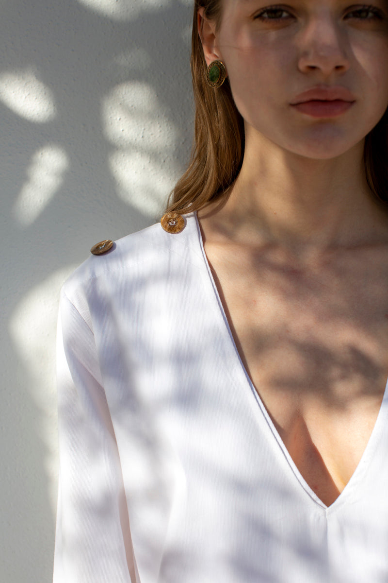 Shoulder Shirt Dress