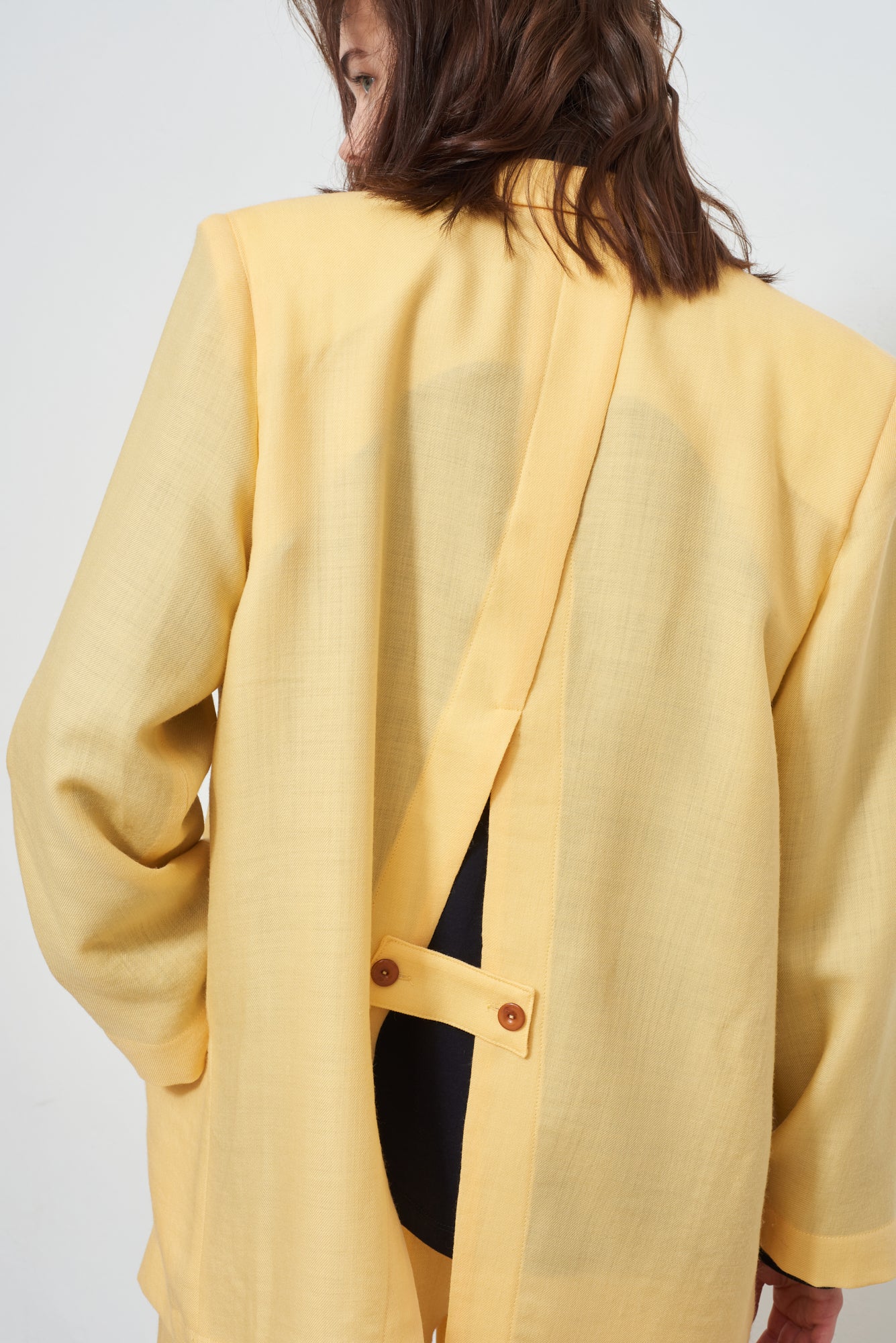 Wide wool Blazer