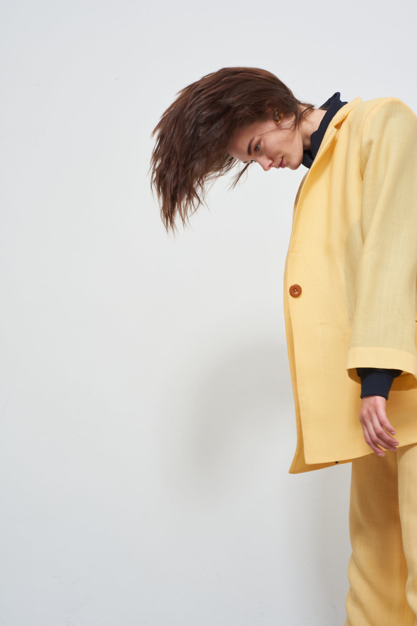 Wide wool Blazer
