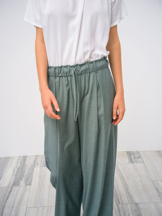 Cord Trousers. sea-stone green