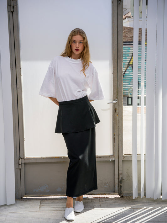Wave Skirt. black
