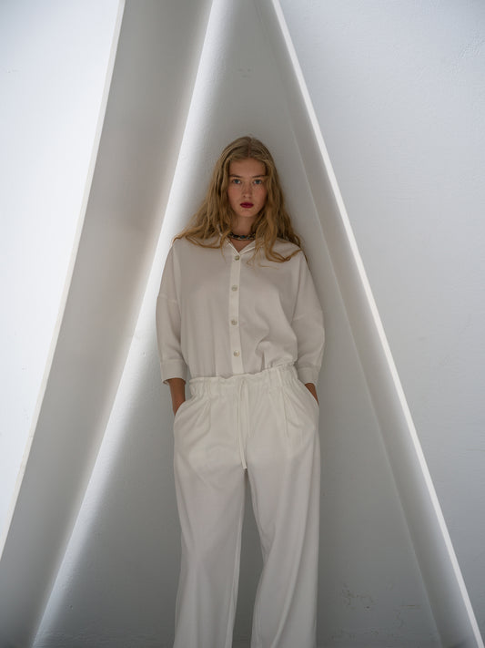 Mother of Pearl Shirt. off white