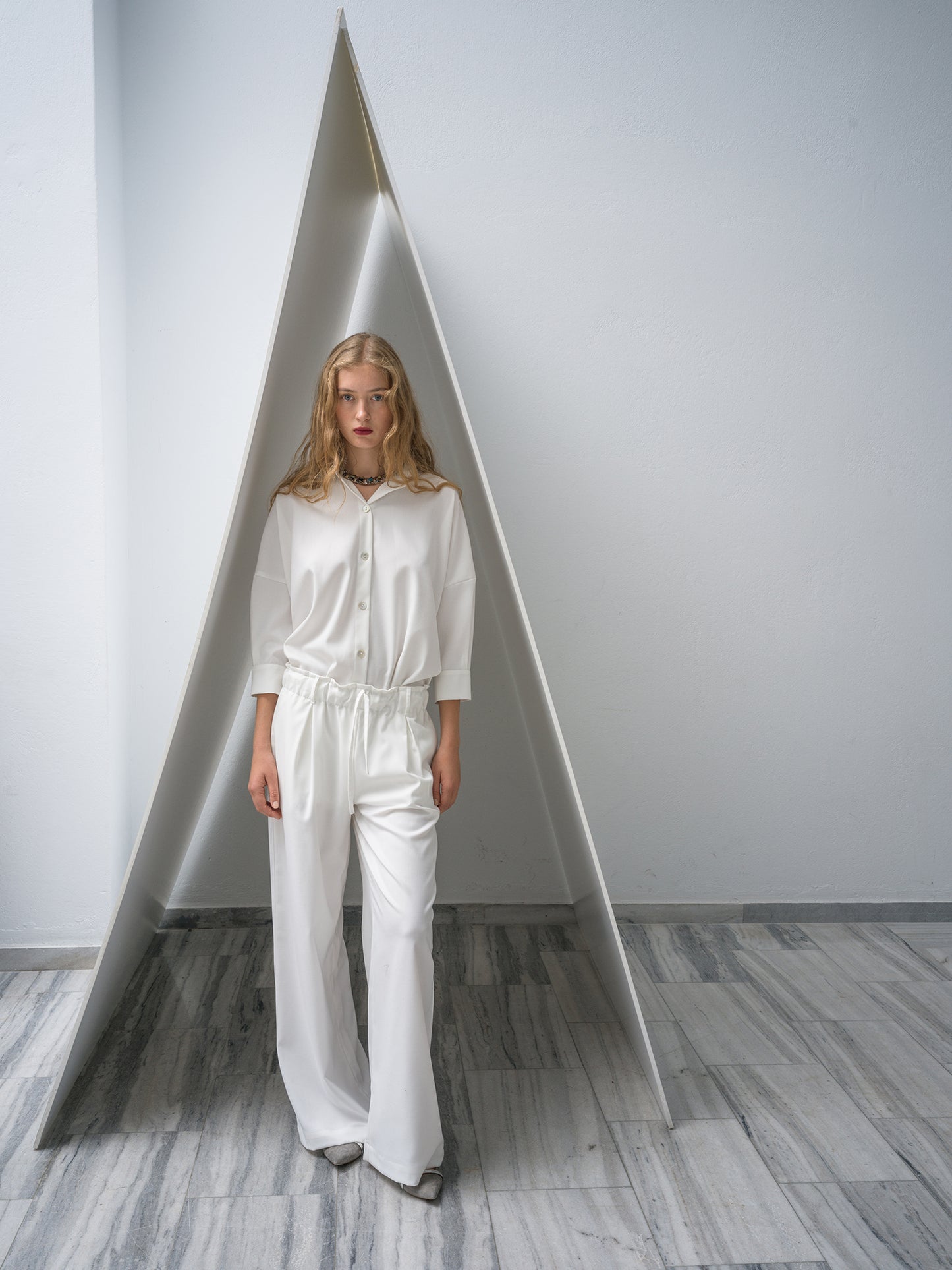 Mother of Pearl Shirt. off white