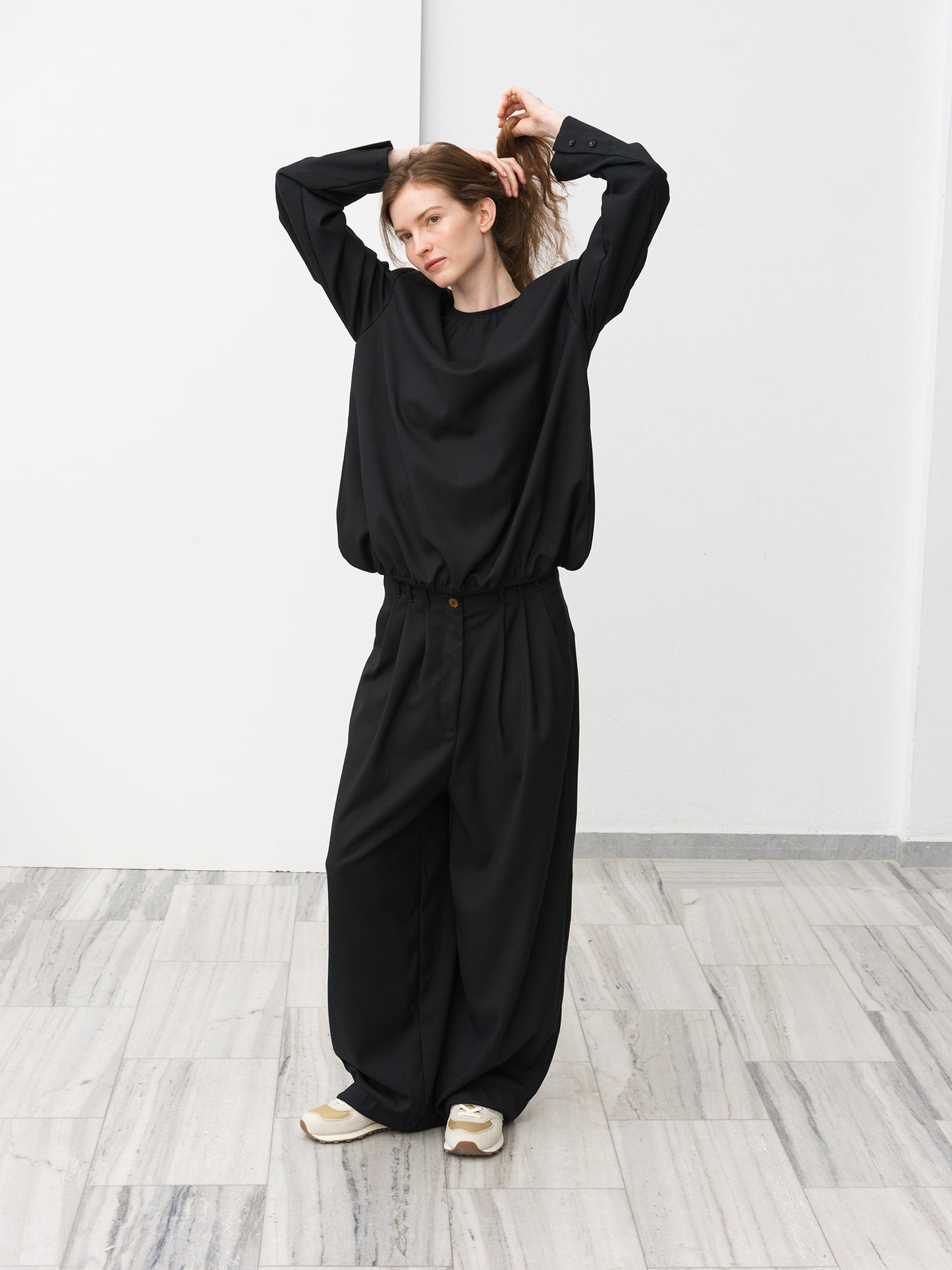 Pebble Blouse .Sable Black