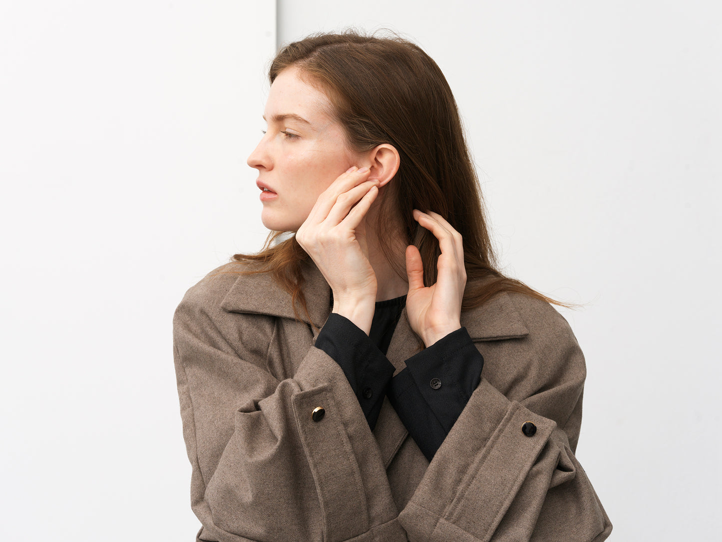 Wool Coat .Camel