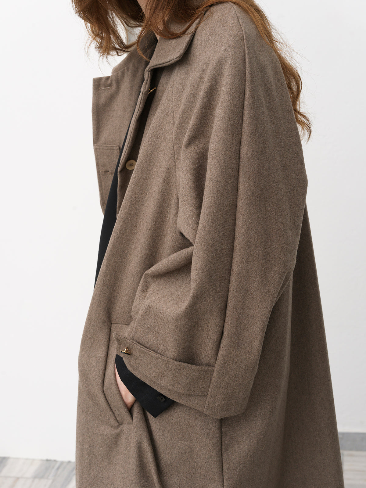 Wool Coat .Camel