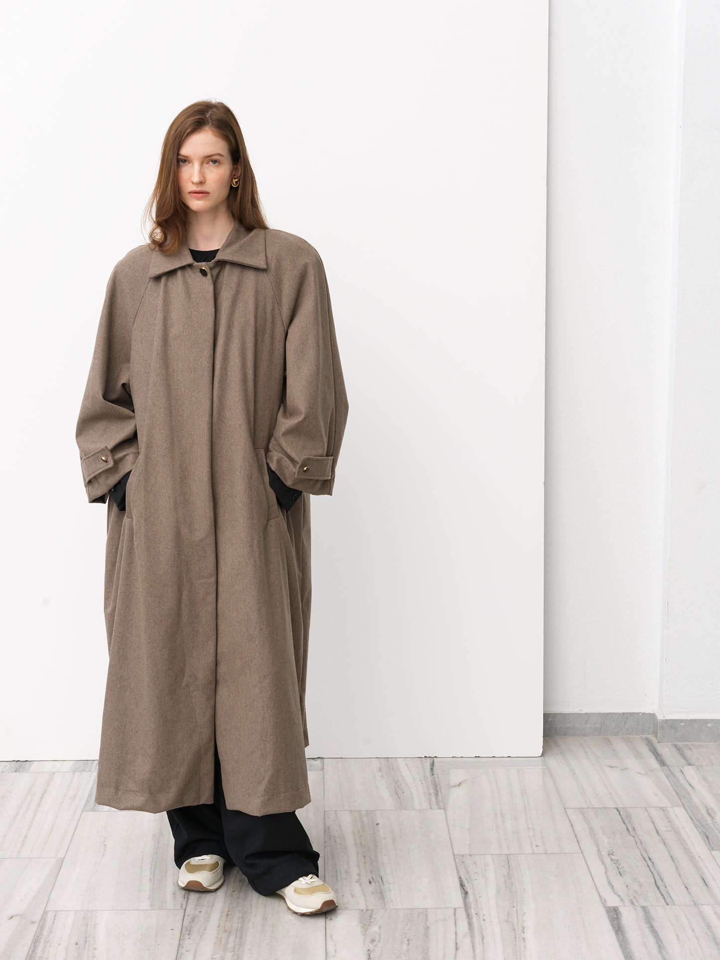 Wool Coat .Camel