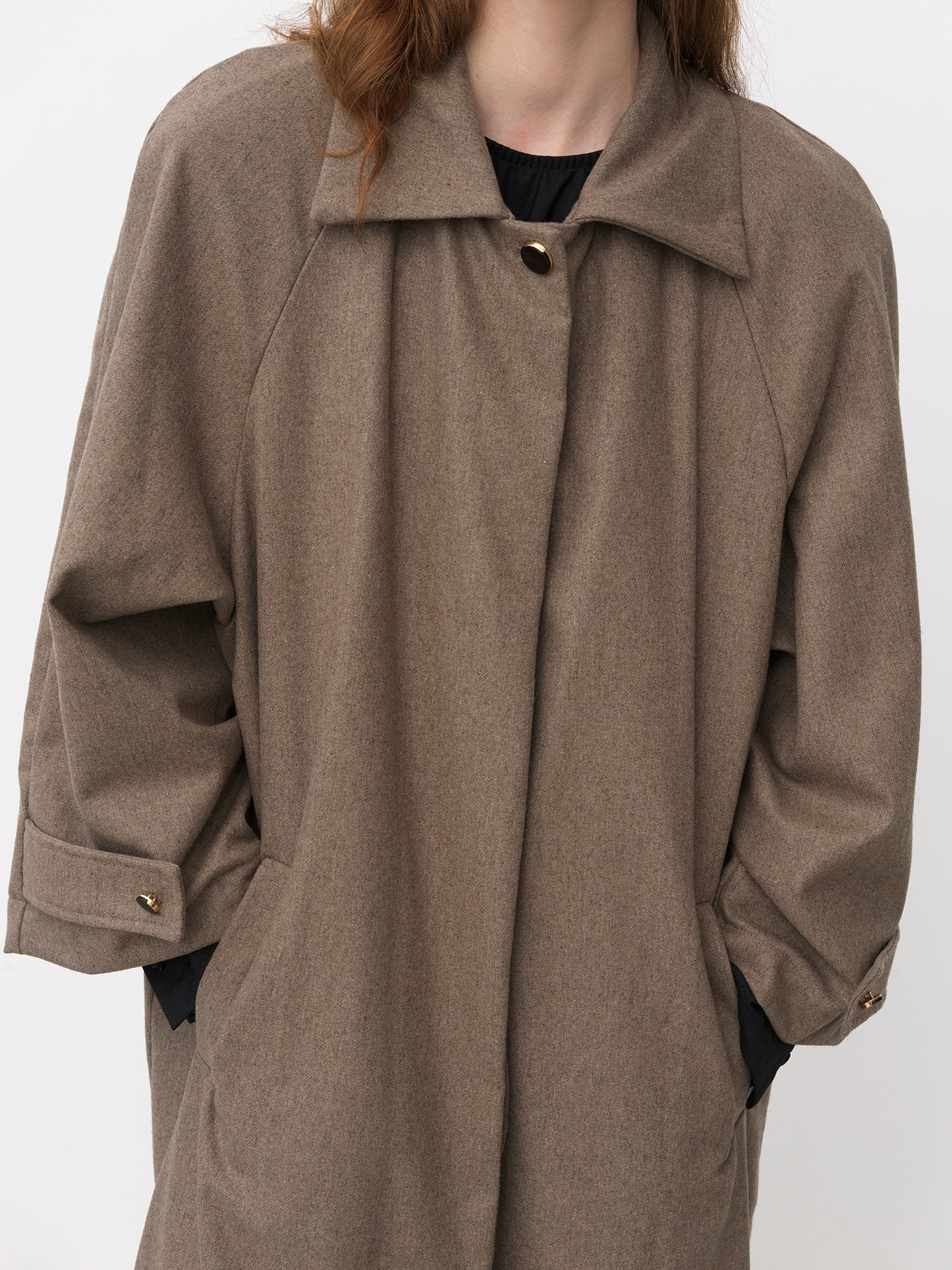 Wool Coat .Camel