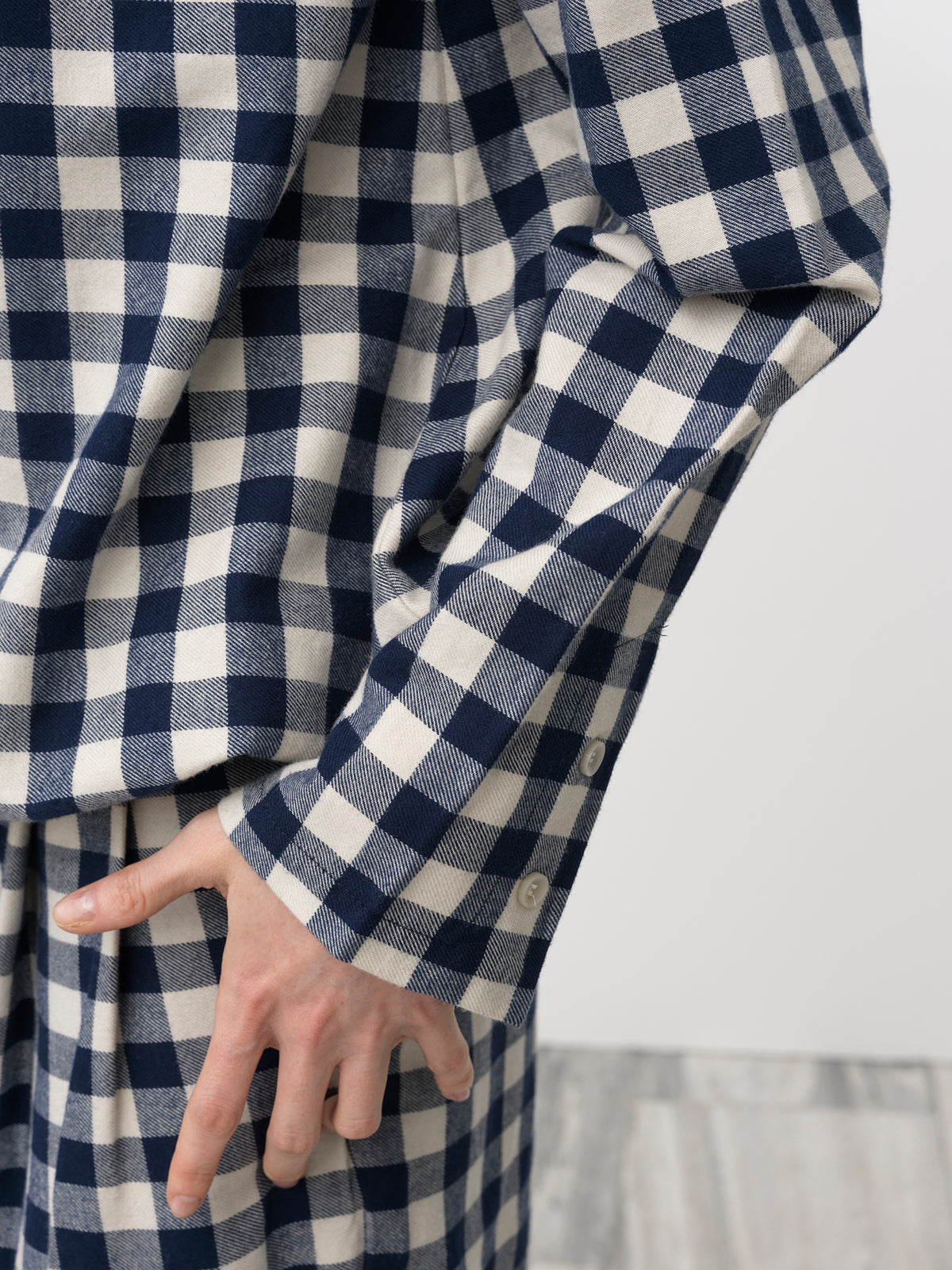 Pebble Blouse .Blue Check