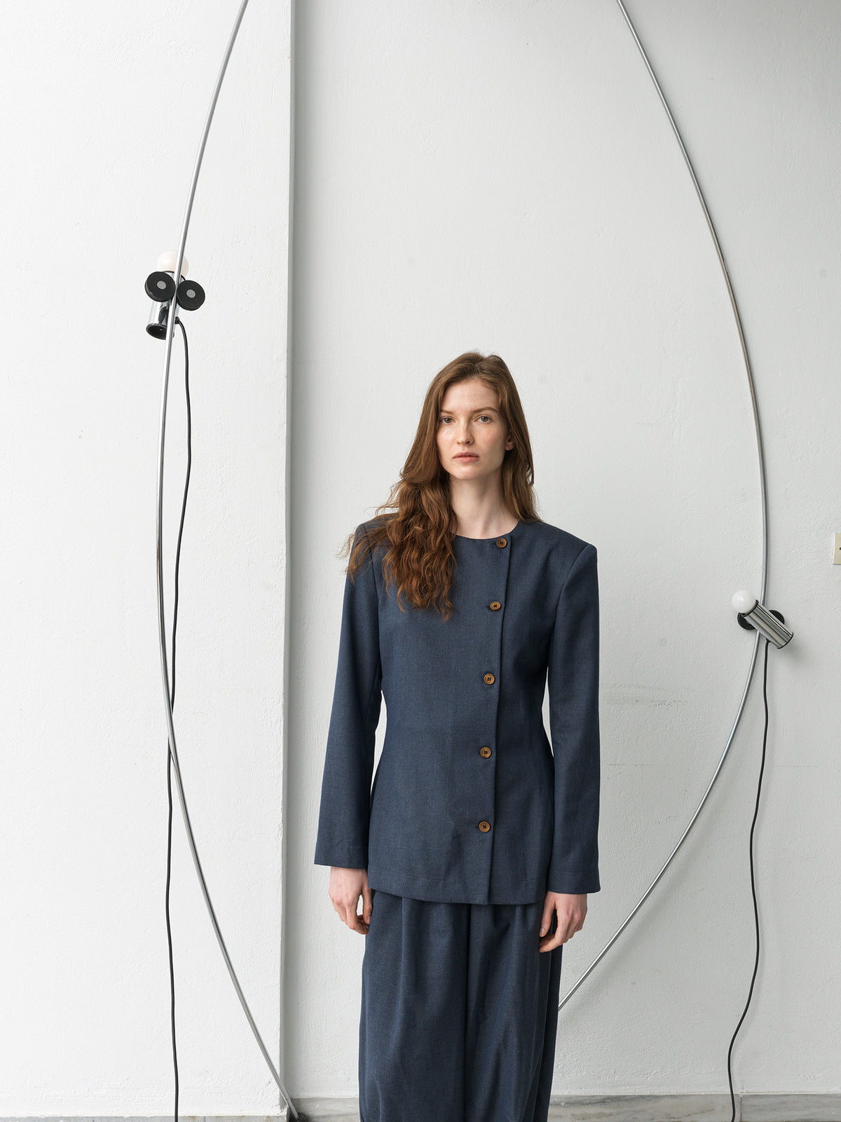 Hourglass Blazer .Blue Lapis