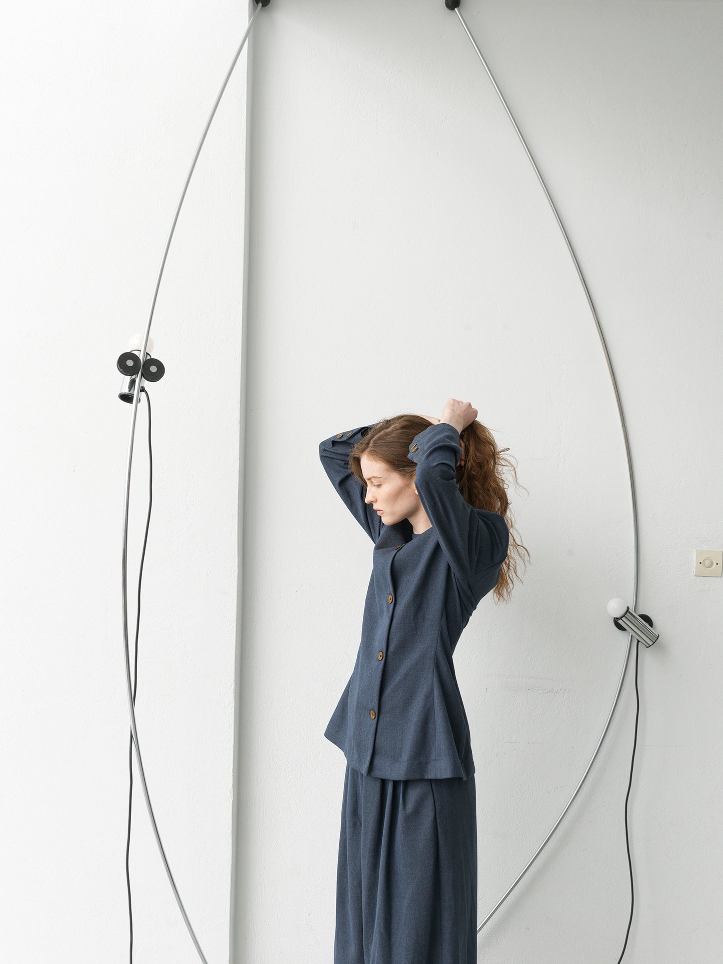 Hourglass Blazer .Blue Lapis