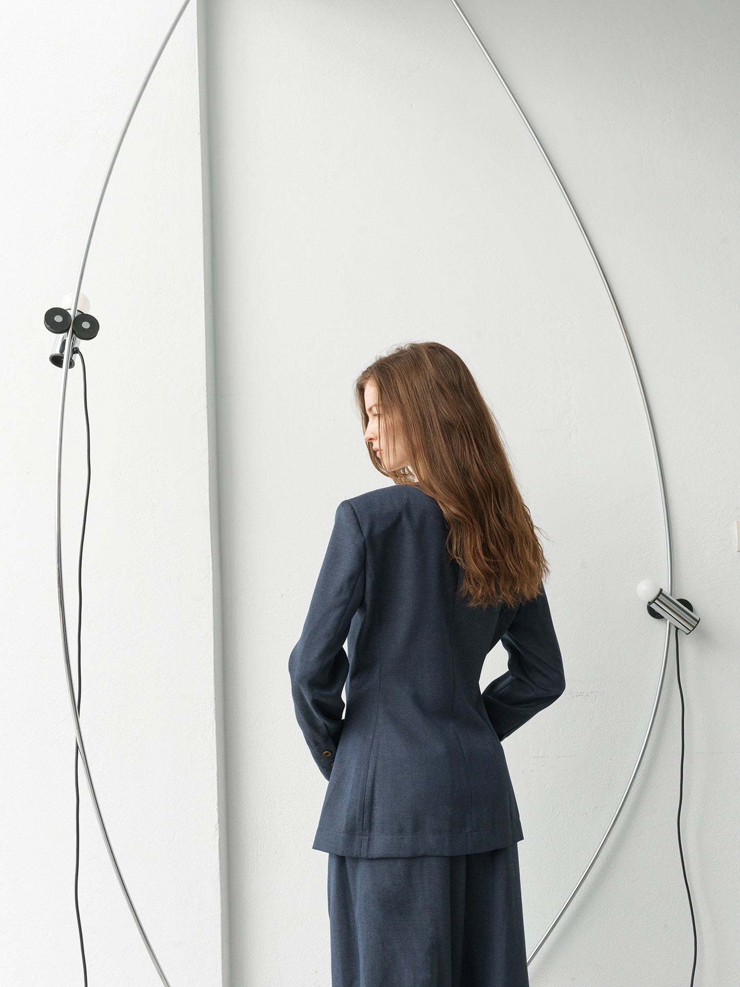 Hourglass Blazer .Blue Lapis