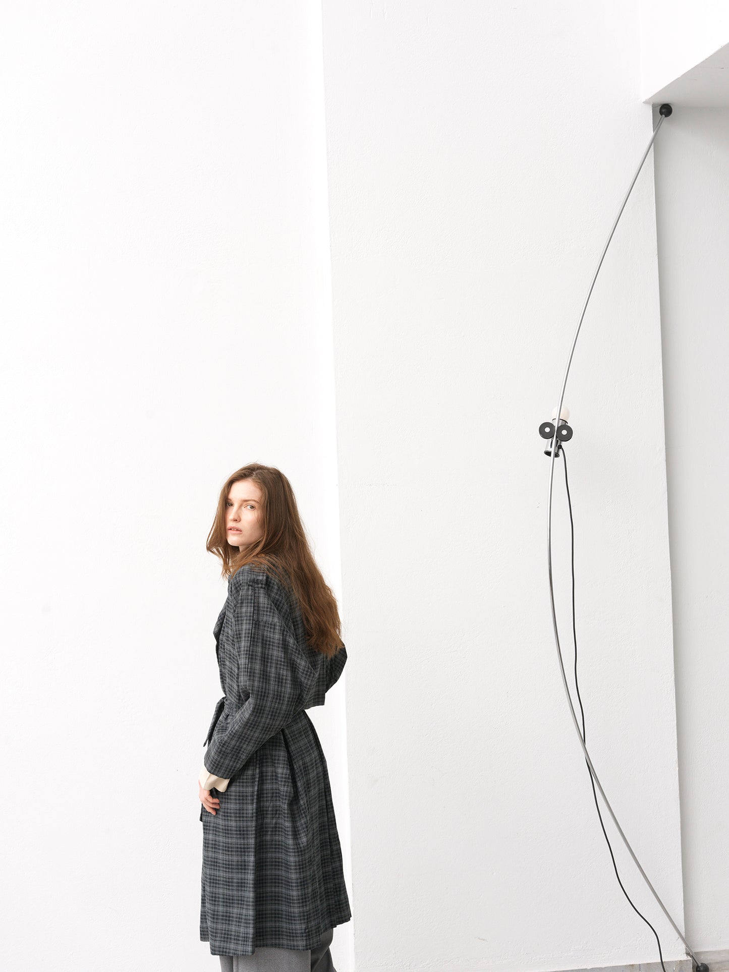 Street Gabardine .Grey Check