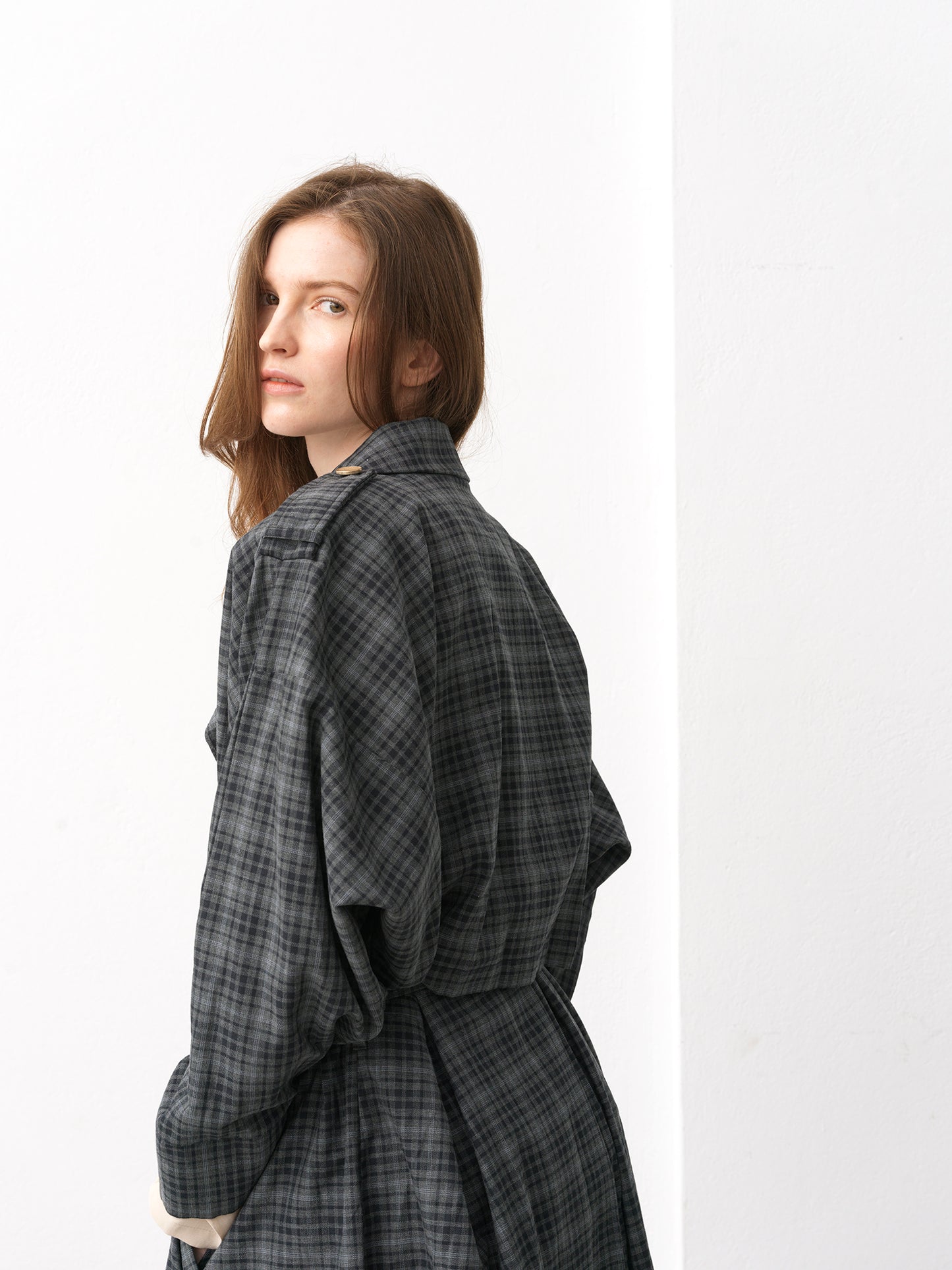 Street Gabardine .Grey Check