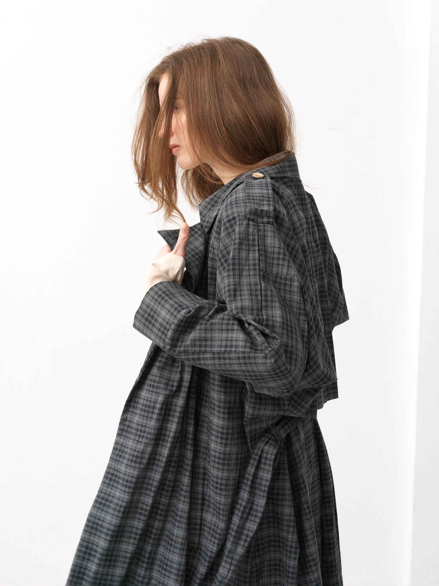 Street Gabardine .Grey Check