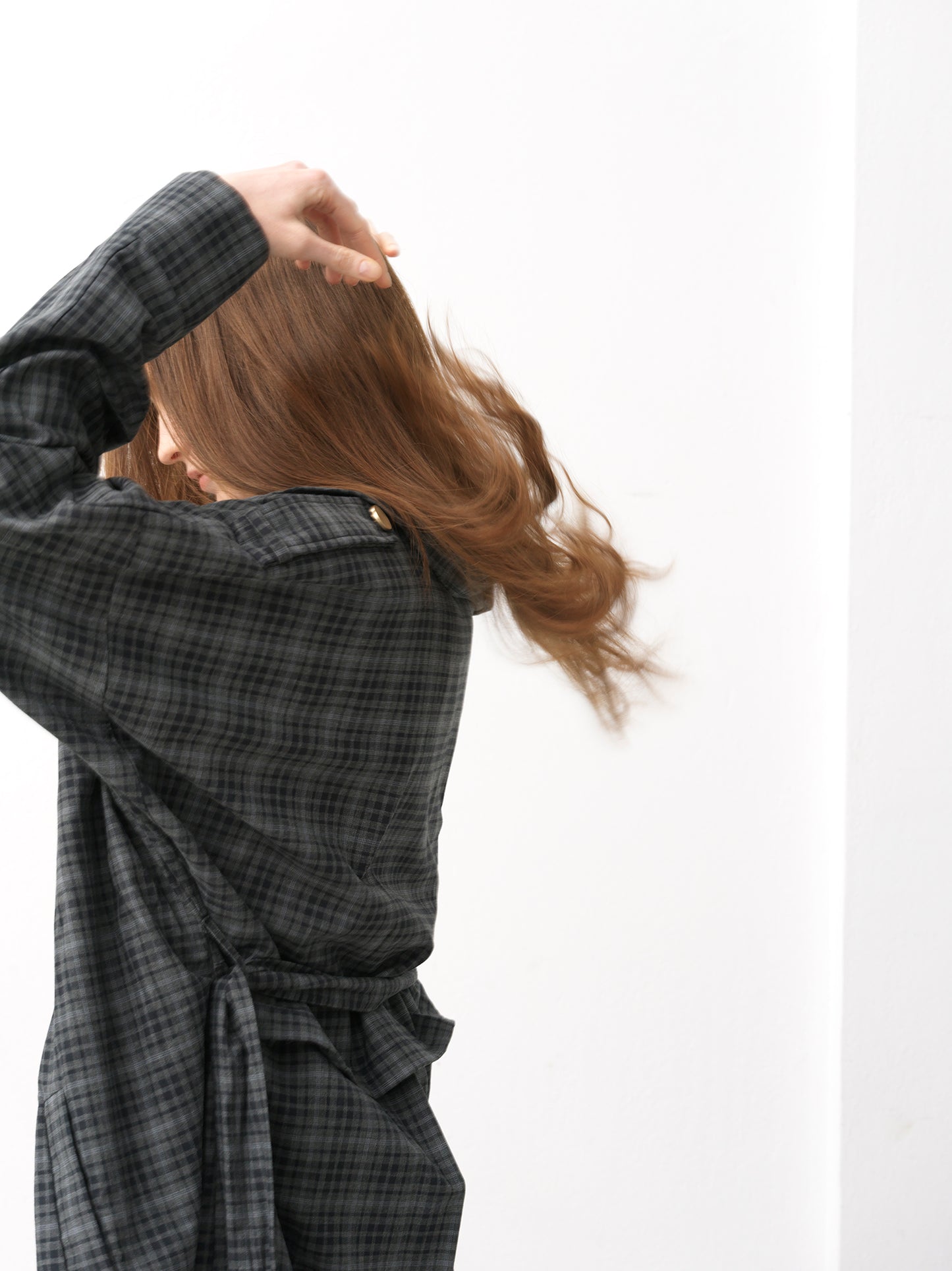 Street Gabardine .Grey Check