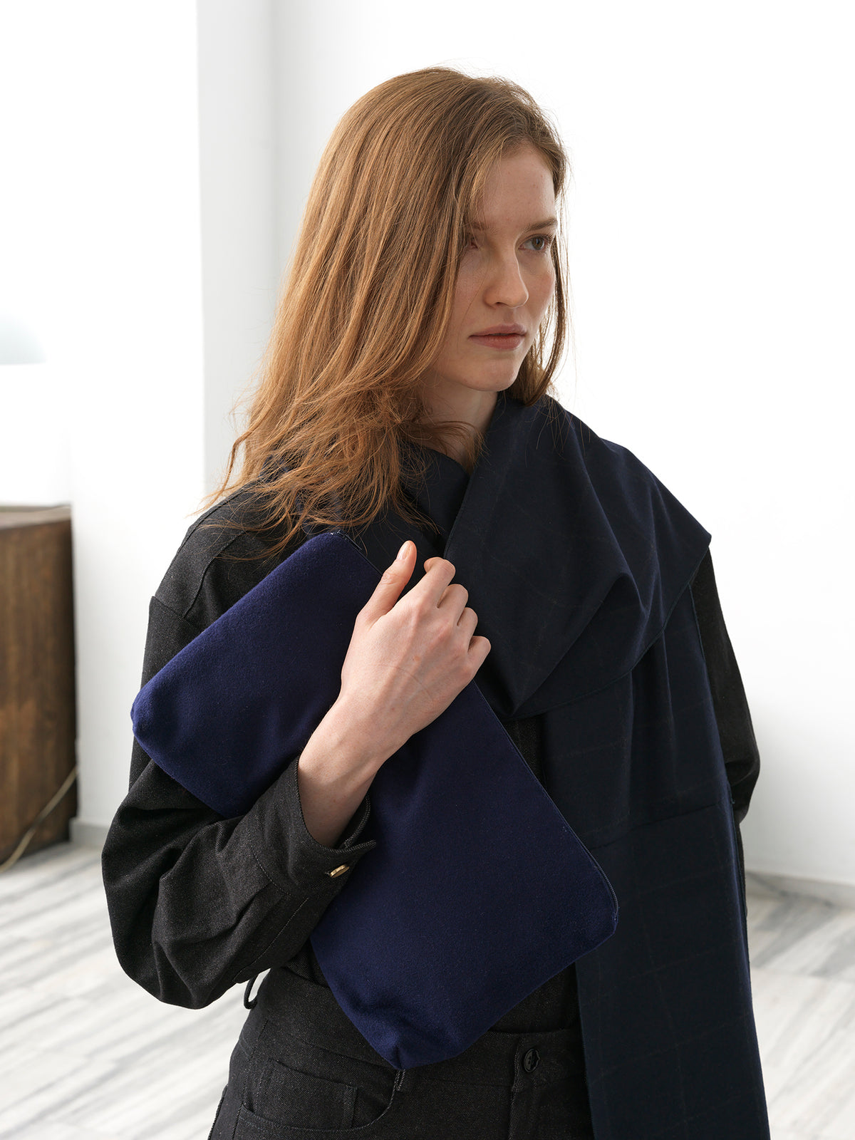 Wool Check Scarf
