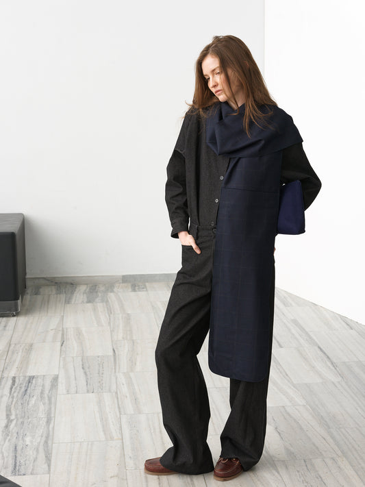 Wool Check Scarf