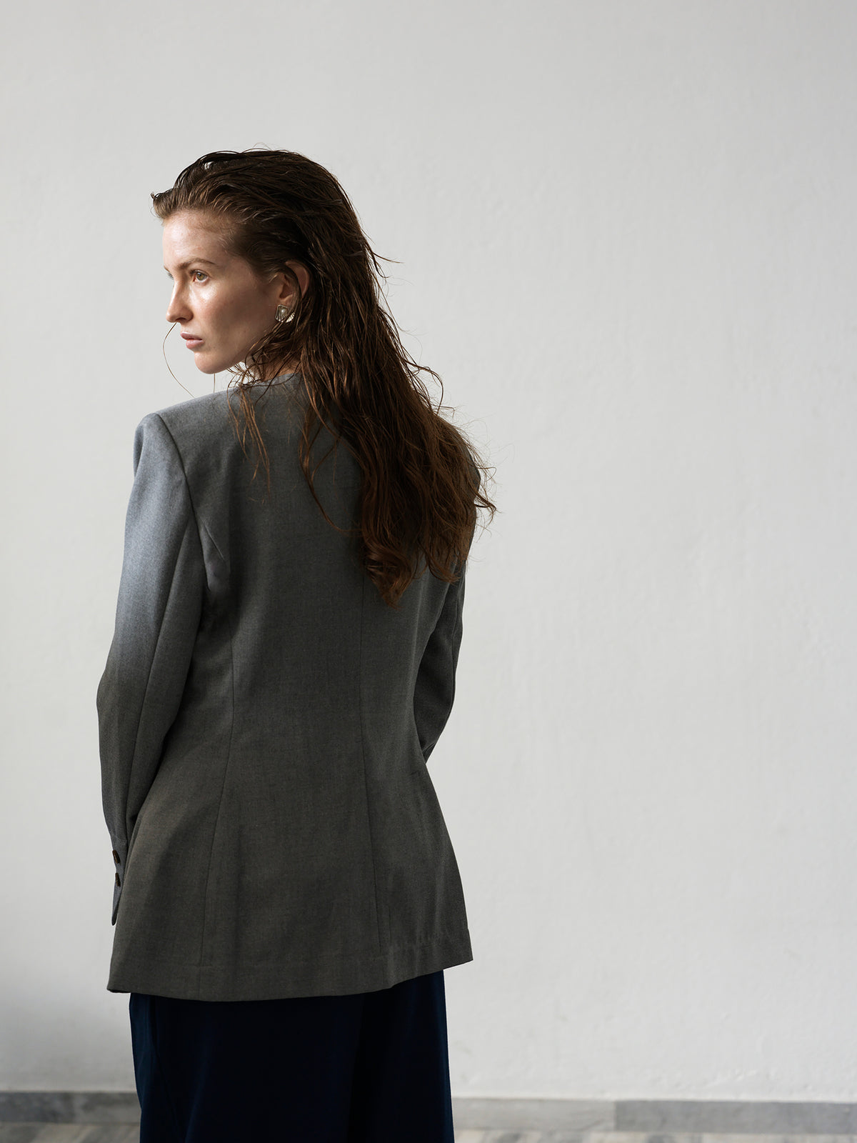 Hourglass Blazer .Grey