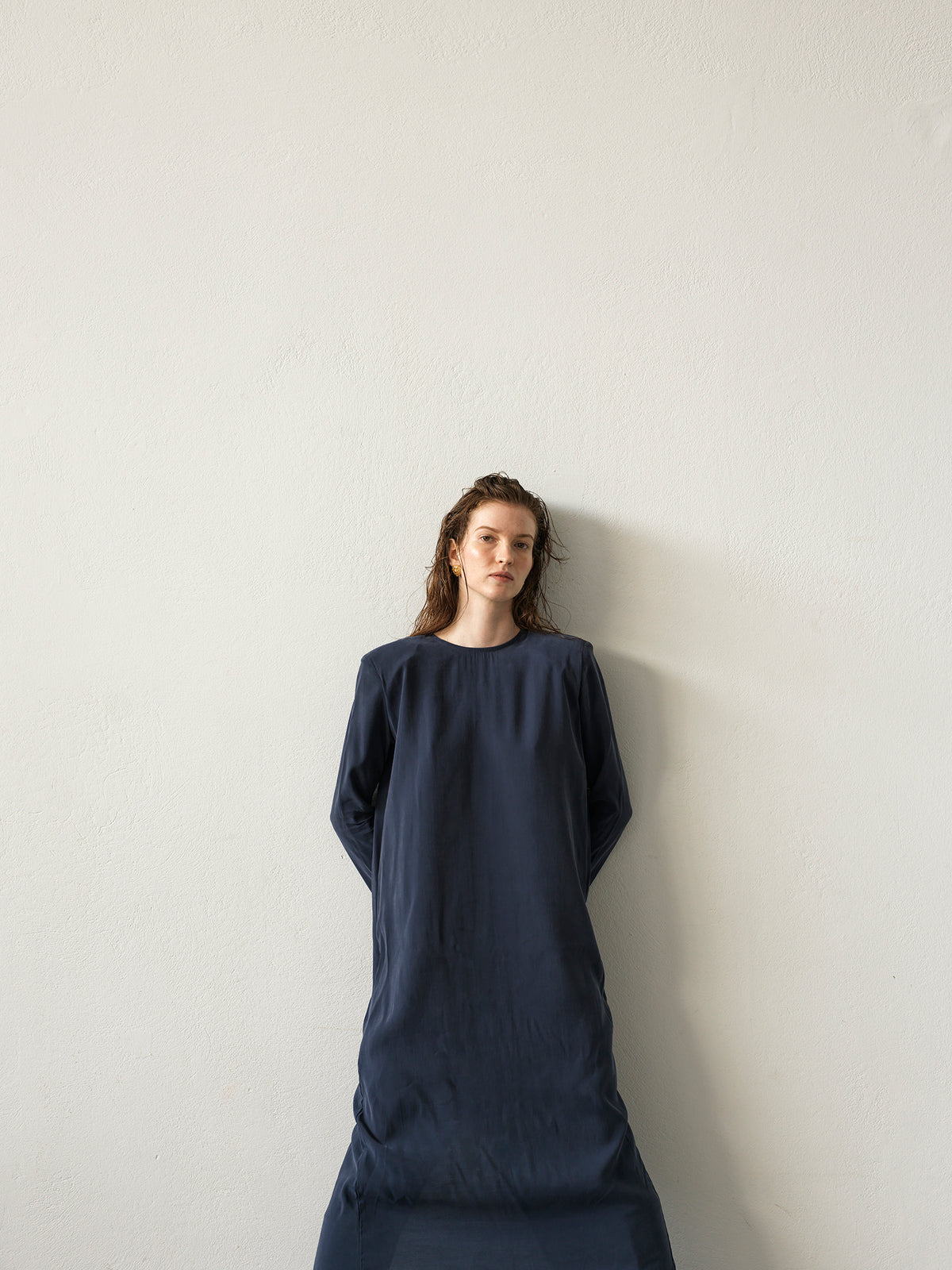 Powder Dress .Navy Blue