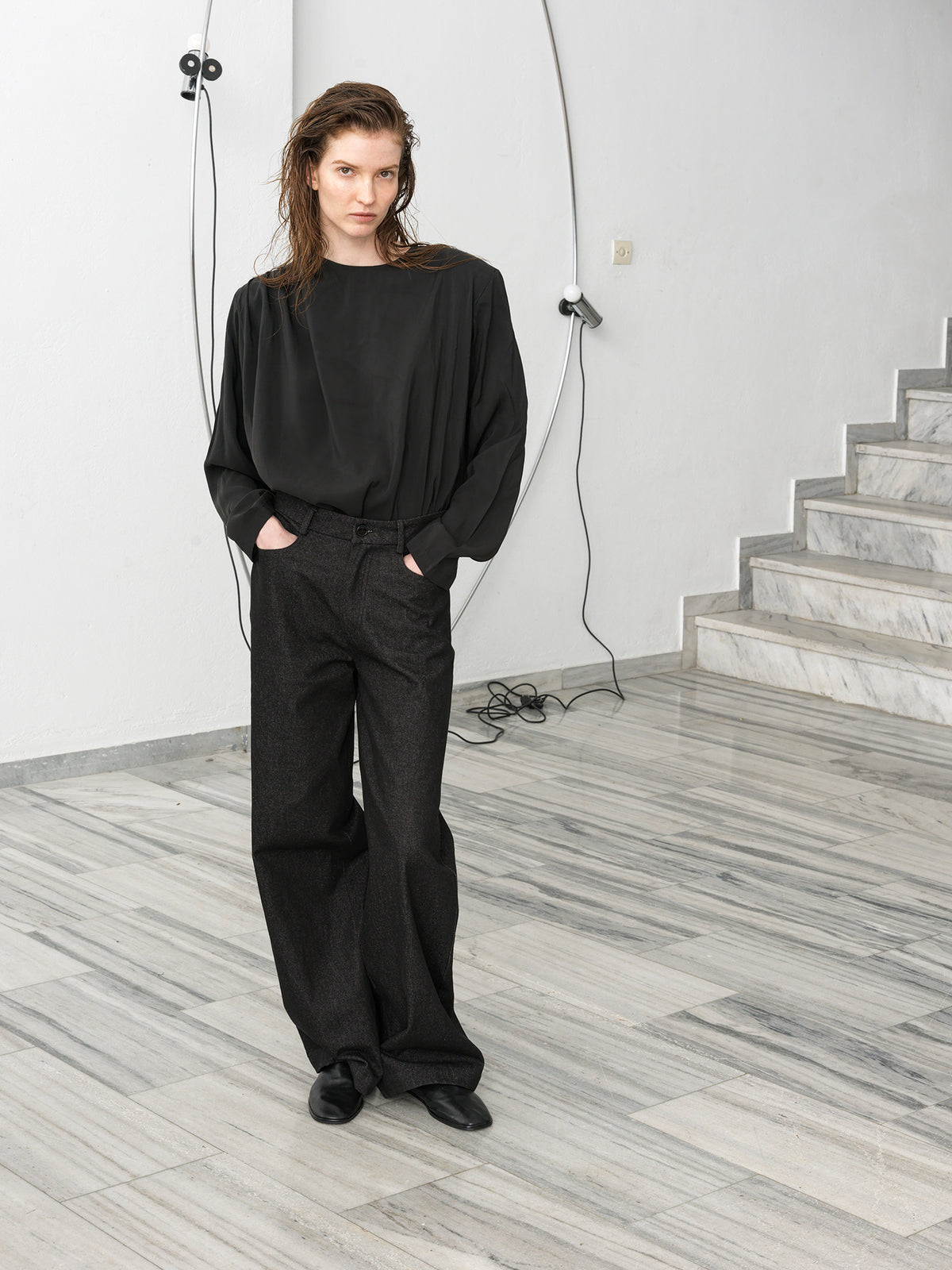 J Denim Trousers .Black Washed