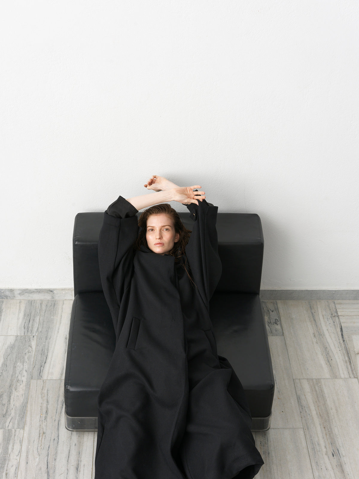 Wool Coat .Black