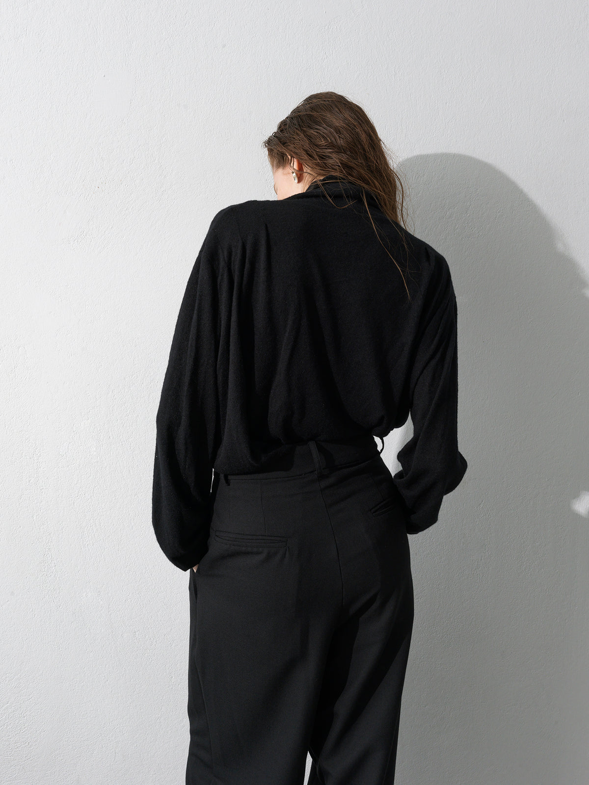 Knit High-Neck .Black