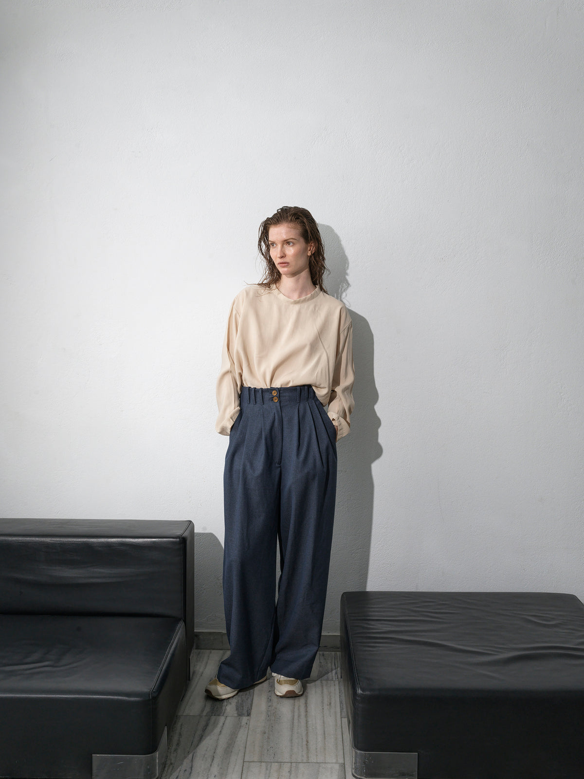 B52 Trousers .Blue Lapis