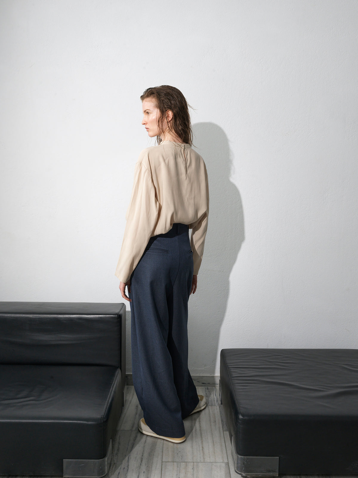 Powder Blouse .Latte