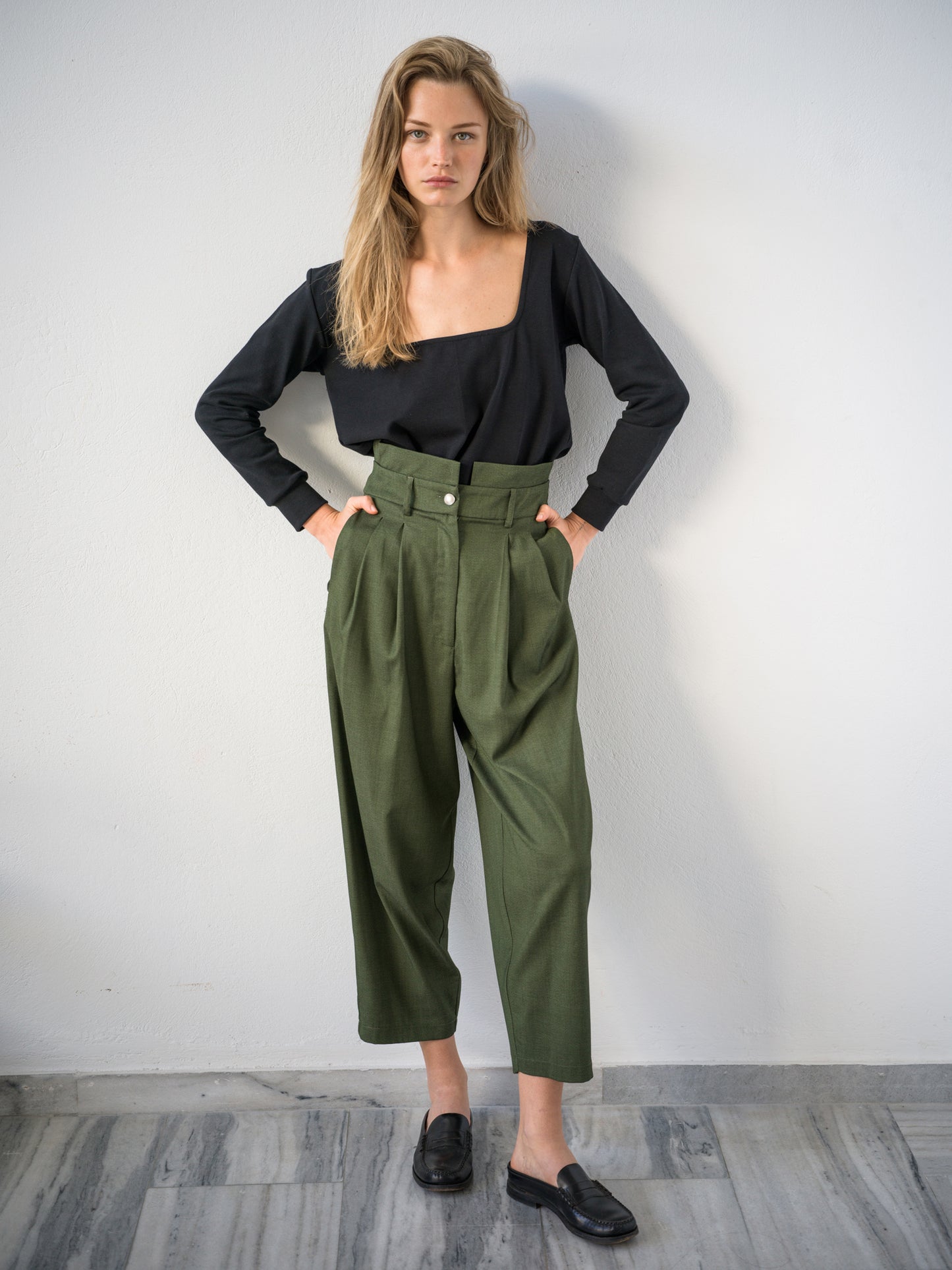 Ribbed Square Longsleeve