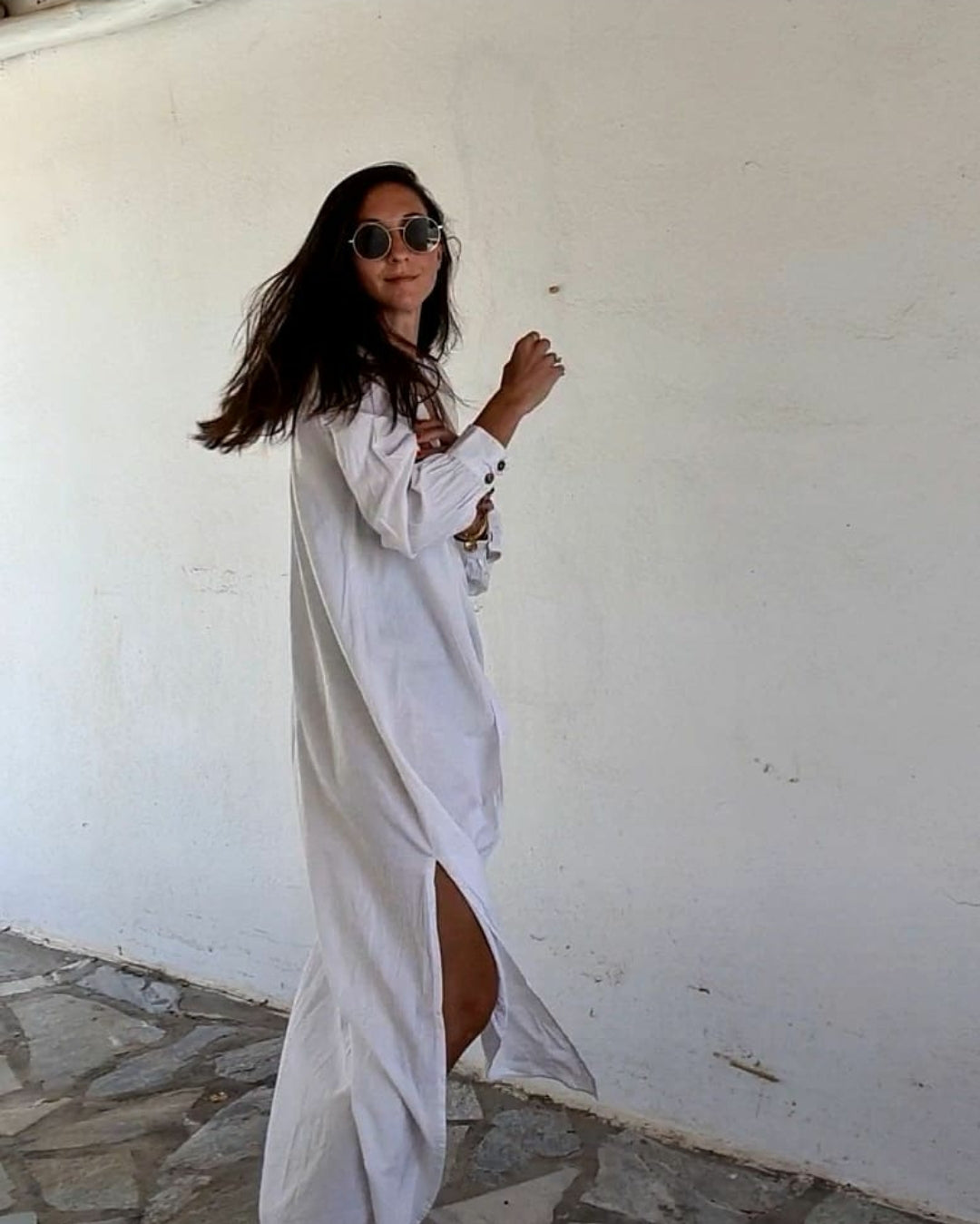 Shoulder Shirt Dress